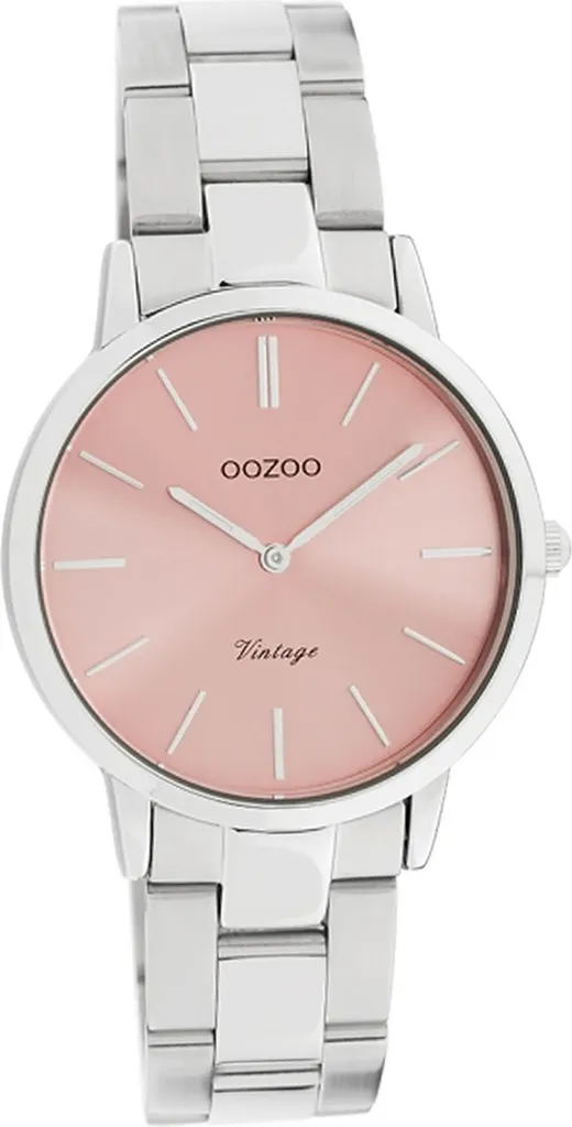 Montre femme chic argentée Oozoo Vintage C20040 pour tenue de soirée
