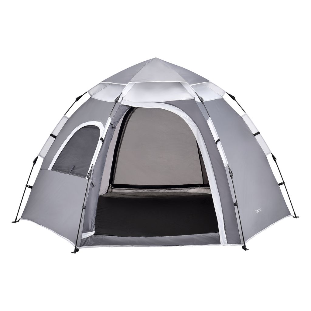 Zelt für 3-4 Personen Pop Up Campingzelt Kuppelzelt Outdoor Wurfzelt Beach Tent 