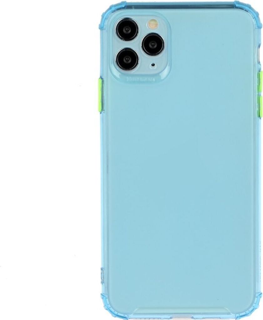Mobigear Cushion iPhone 12 Pro Max Hülle Flexibles TPU Backcover Stoßfest - Blau