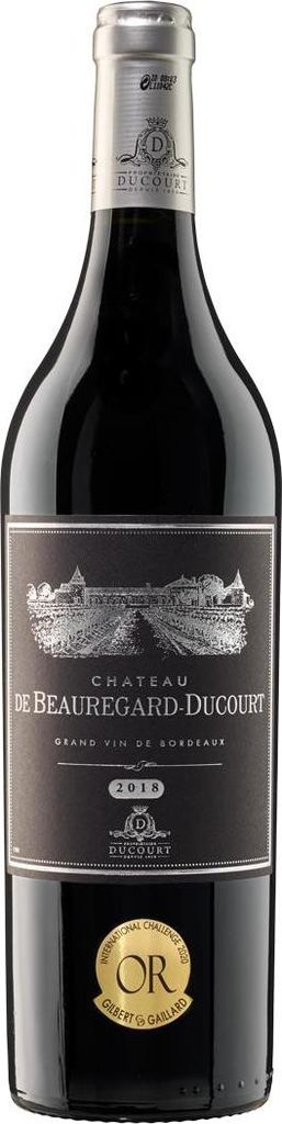 Château de Beauregard-Ducourt Black Label Bordeaux Rouge 2018 | Rotwein | Frankreich | 1 x 0,75 Liter