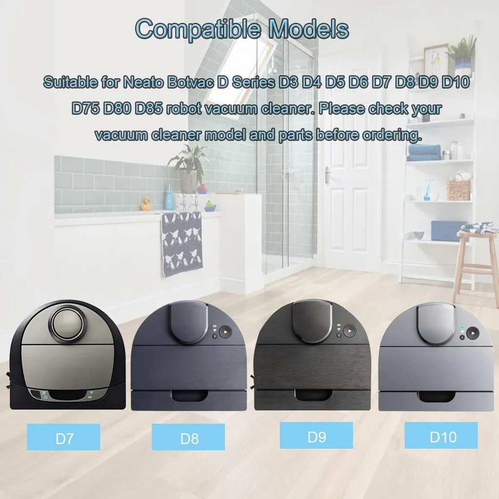 Pack de 6 brosses de précision pour Neato Botvac série D haute qualité