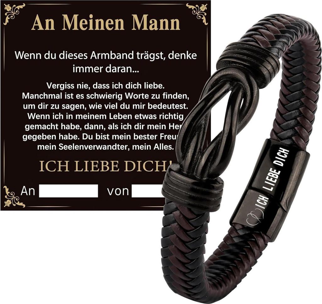 Merclix Armband Geschenke Männer Liebe Dich Valentinstag Produktbild 