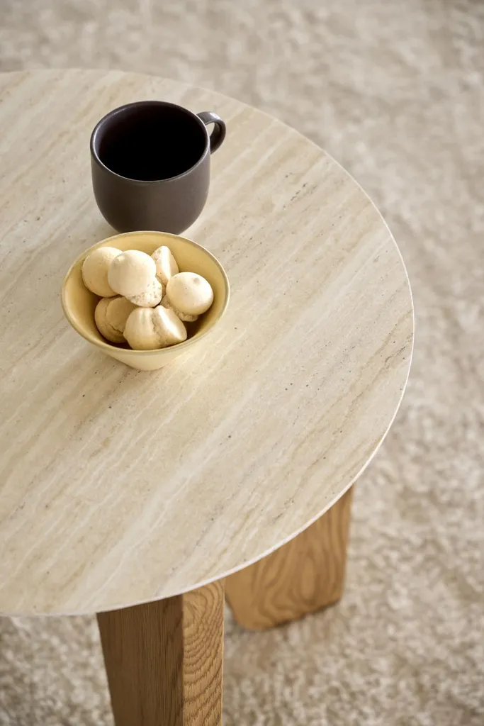 Table d'Angle Dockland Beige Compacte et Robuste Finition Mate - 8