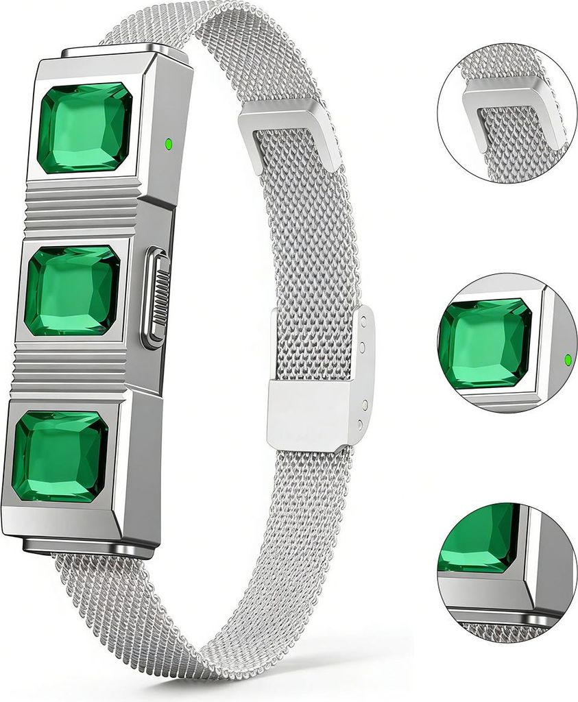 Fitness Tracker Smartband, Magnetarmband, IP68 wasserdicht, Aktivität & Schlaf Tracking, 15 Tage Akkulaufzeit, Sport & Alltag