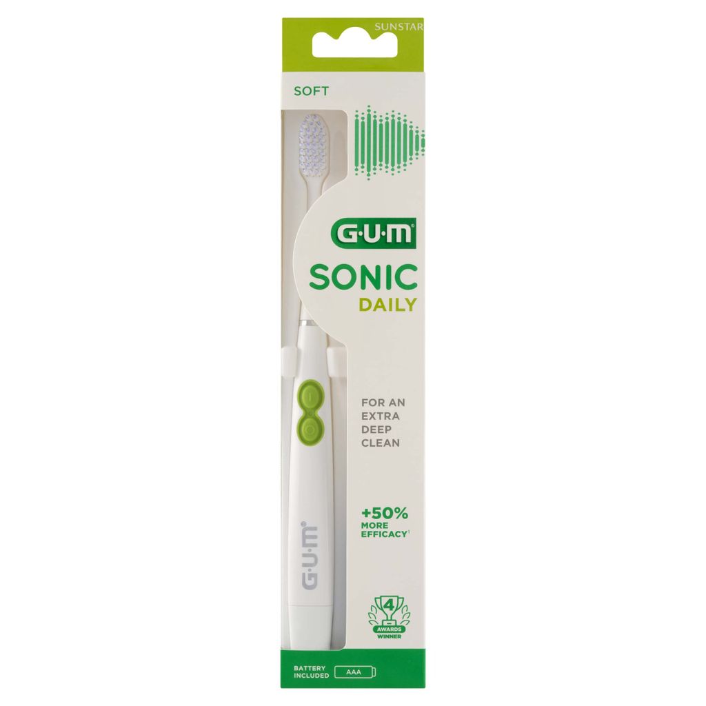 Sunstar GUM Sonic Daily, Szczoteczka soniczna biaa Obrázek produktu 