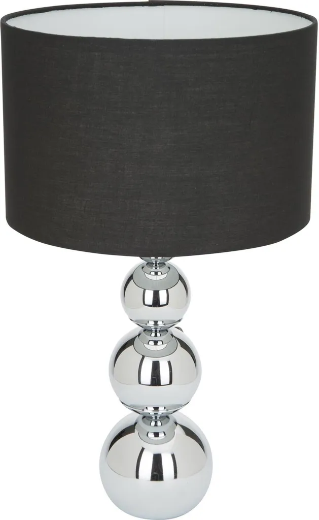 Lampe de bureau tactile L Noire - Idéale pour lecture et table de nuit