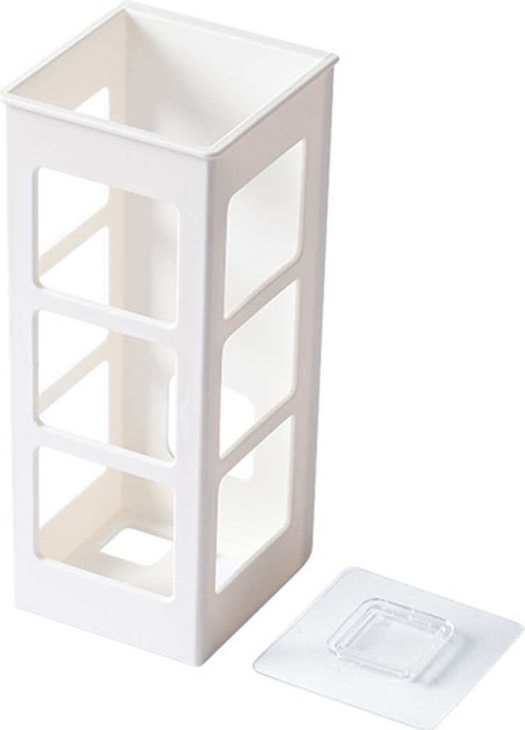 Aufbewahrungsbox für Lockenstäbe, starkes, belastbares, ausgehöhltes Design, stanzfrei, wandmontierter Aufbewahrungskoffer-Organizer