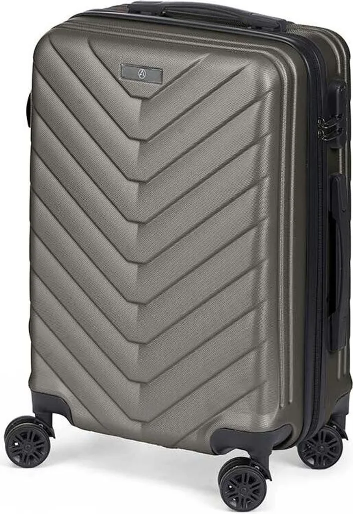 BigBuy Home Valise de Cabine 38x57x23 cm - Valise Rigide Gris Foncé