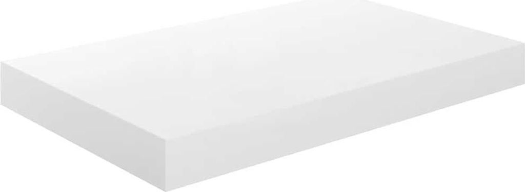 vidaXL Plovoucí police ve vysokém lesku bílá 40x23x3,8 cm Obrázek produktu 