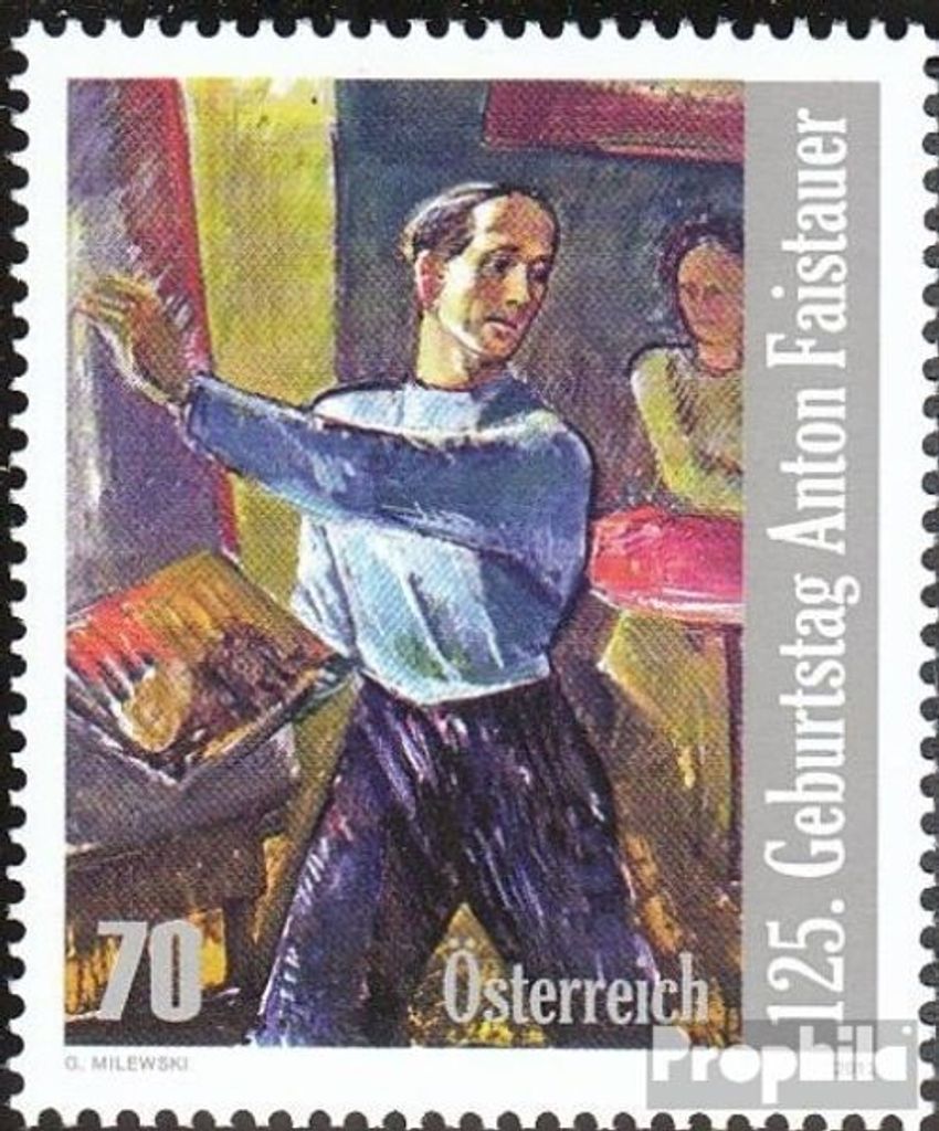 Briefmarken Österreich 2012 Mi 3000 (kompl.Ausg.) gestempelt Faistauer