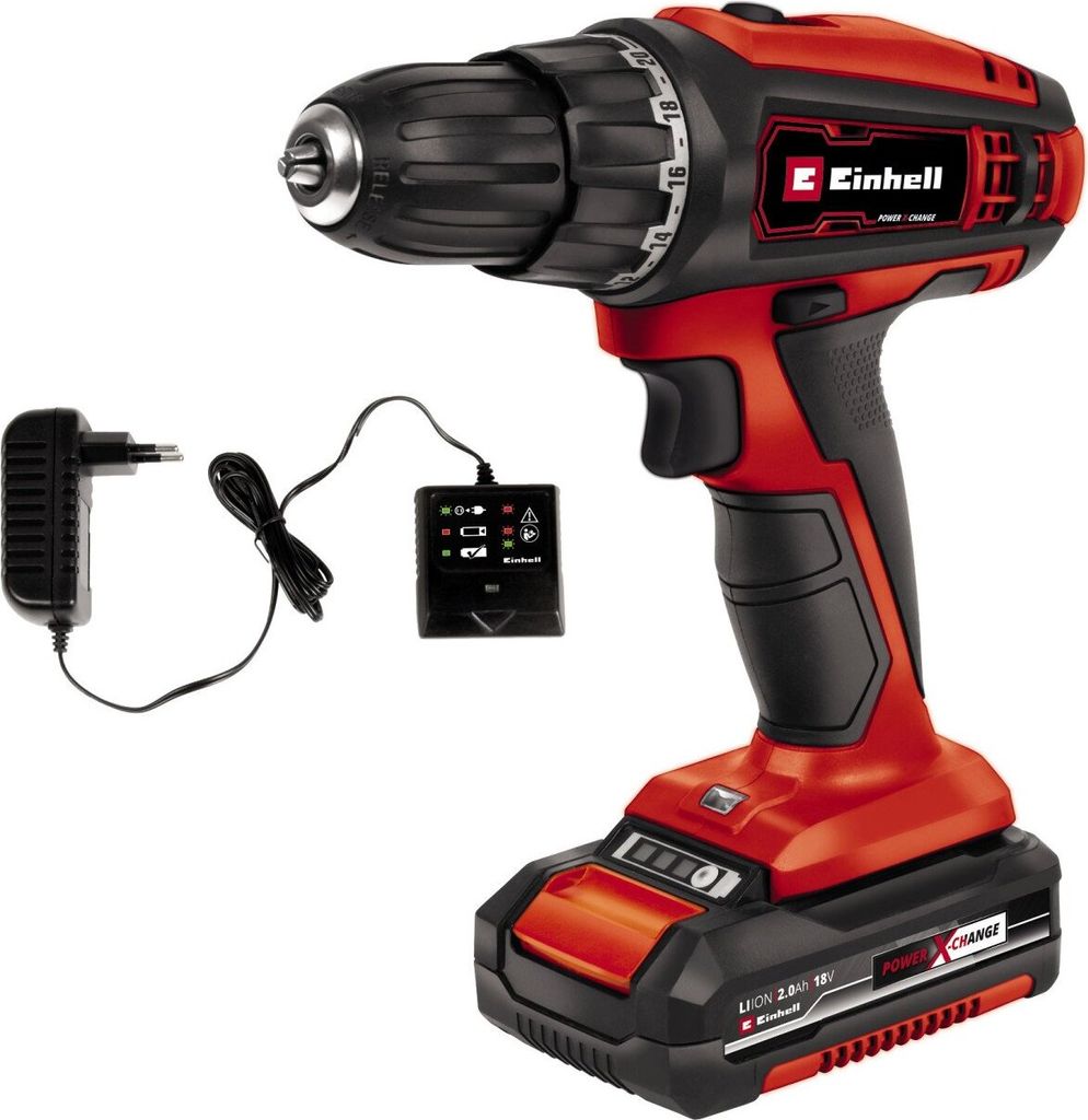 Einhell Akku-Bohrschrauber TC-CD 18 V Li 2,0 Ah inkl. Akku Produktbild 
