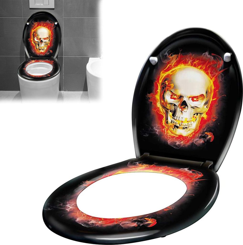 Oválné WC víko a sedátko XINZI s mechanismem jemného Obrázek produktu 