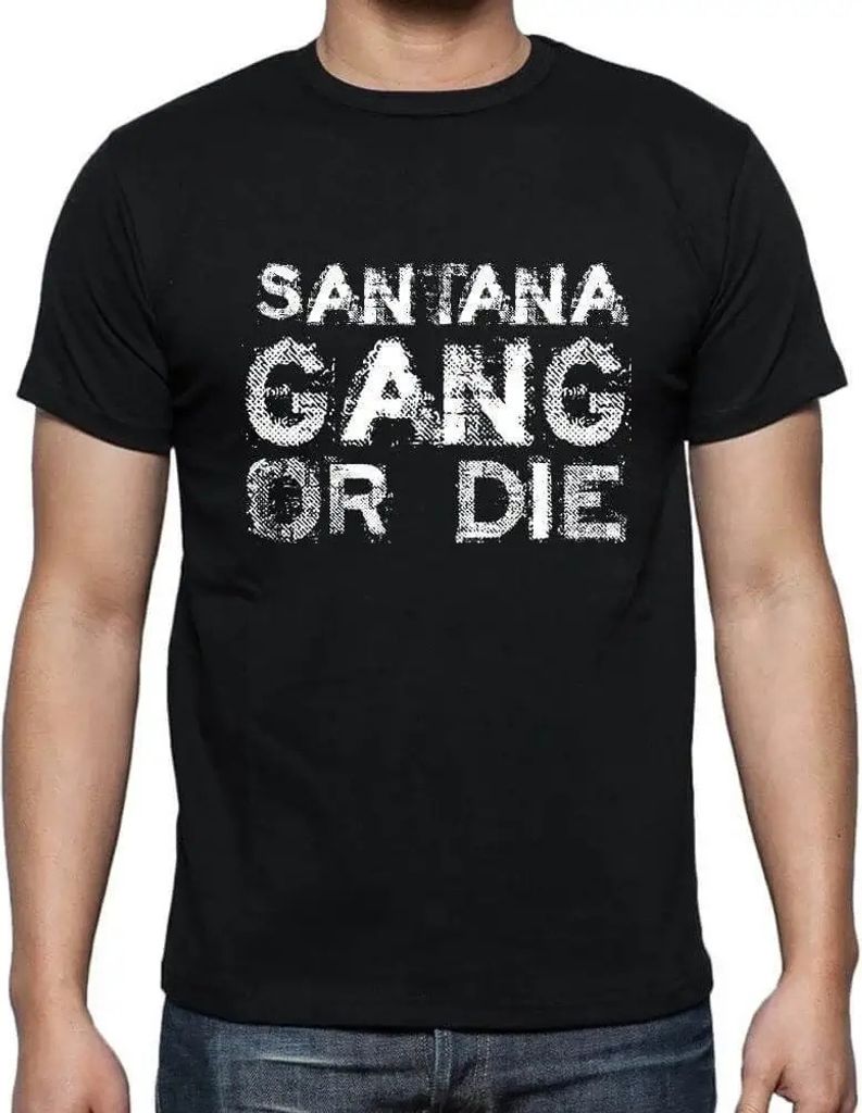Herren Grafik T-Shirt Santana-Familienbande – Santana Family Gang – Öko-Verantwortlich Vintage Jahrgang Kurzarm Lustige Druck Geburtstag Gesch...