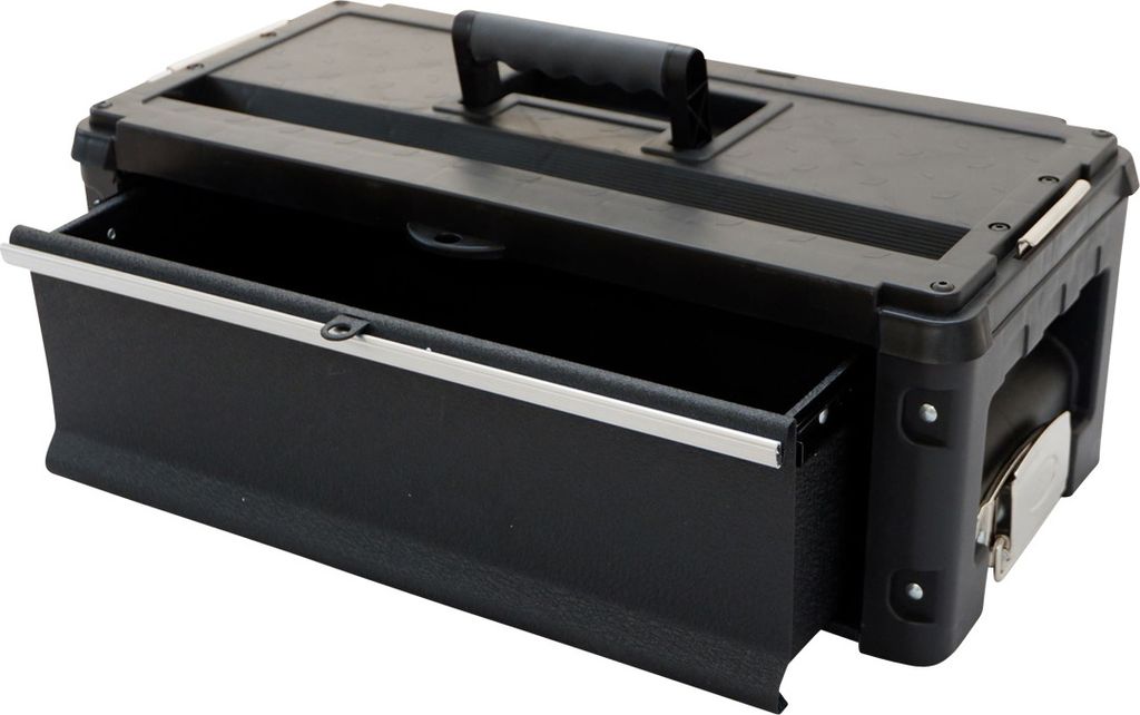 AS-S Erweiterungsbox Werkzeugkiste mit 1 Lade für unsere schwarzen Trolleys