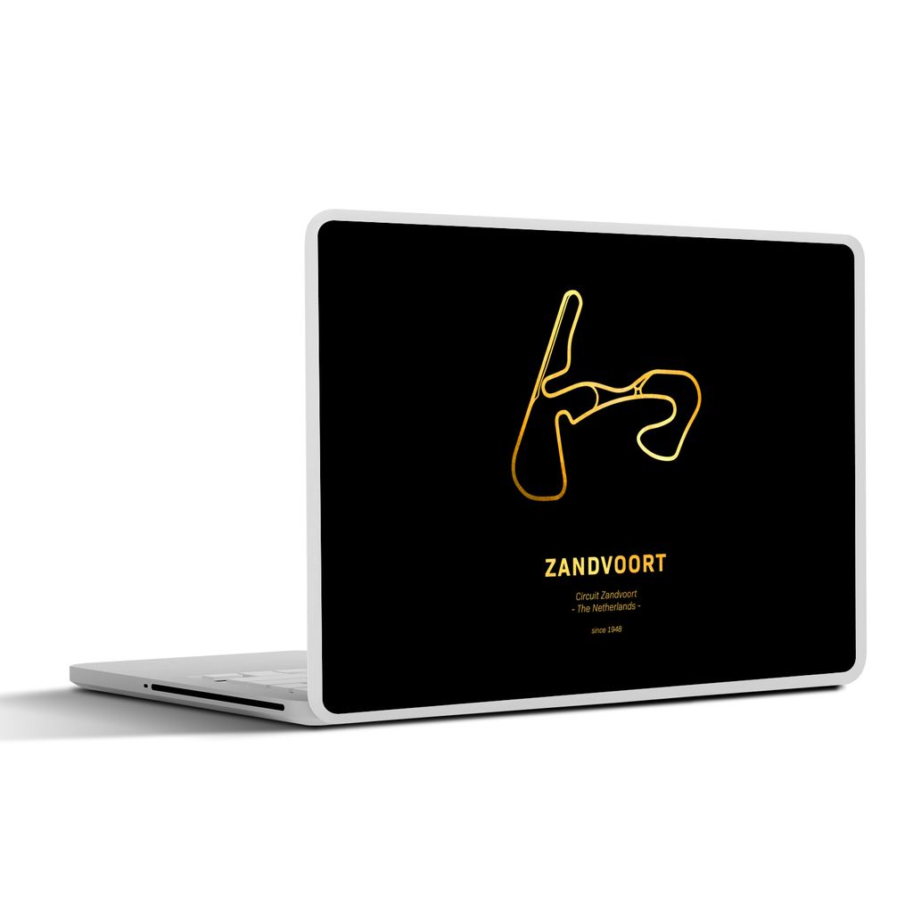 MuchoWow Laptop Aufkleber Sticker Cover F1 - Zandvoort - Rennstrecke 40x30 cm - Laptop Dekoration - Selbstklebend