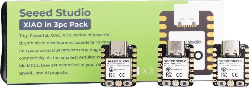 Scheda di sviluppo, processore single-core RISC-V, dimensioni 21 x 17,5 mm, compatibile con diversi ambienti di sviluppo, Wi-Fi 2,4 GHz e Bluetooth 5.0, 400 KB SRAM e 4 MB Flash