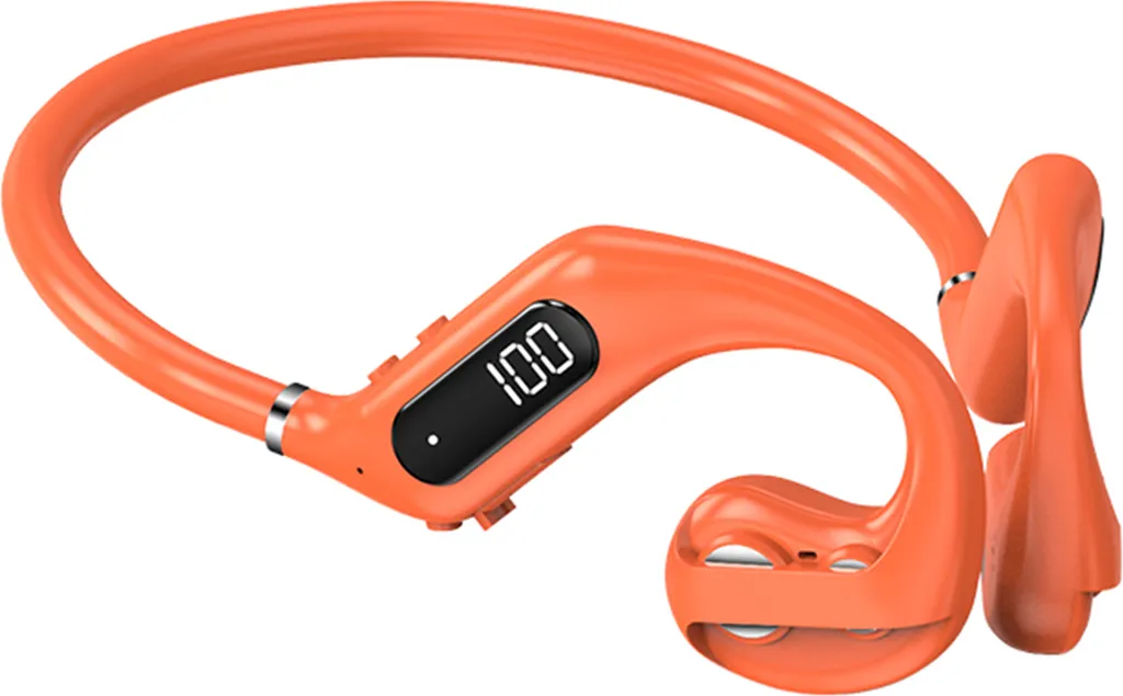 Auricolari Open Ear Arancioni 100H BT5.3 | Cuffie Senza Fili Cool