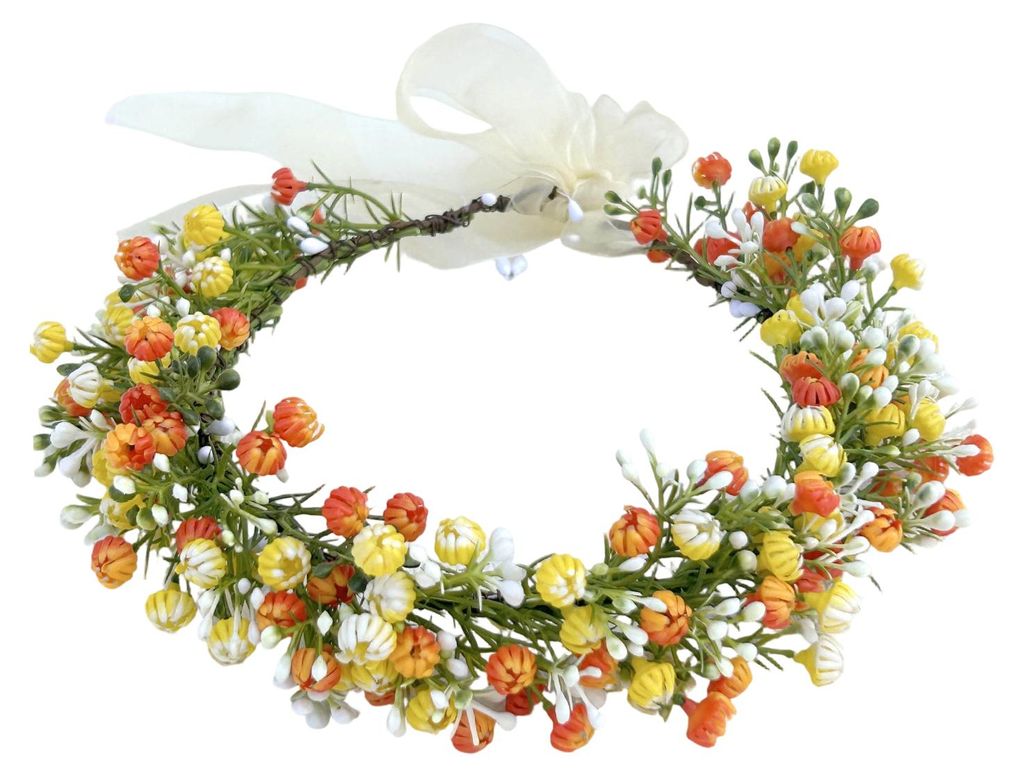 Braut-Haarreif mit künstlichen Blumen, Schnürdesign, minimalistisches Haaraccessoire für Hochzeitsfeiern