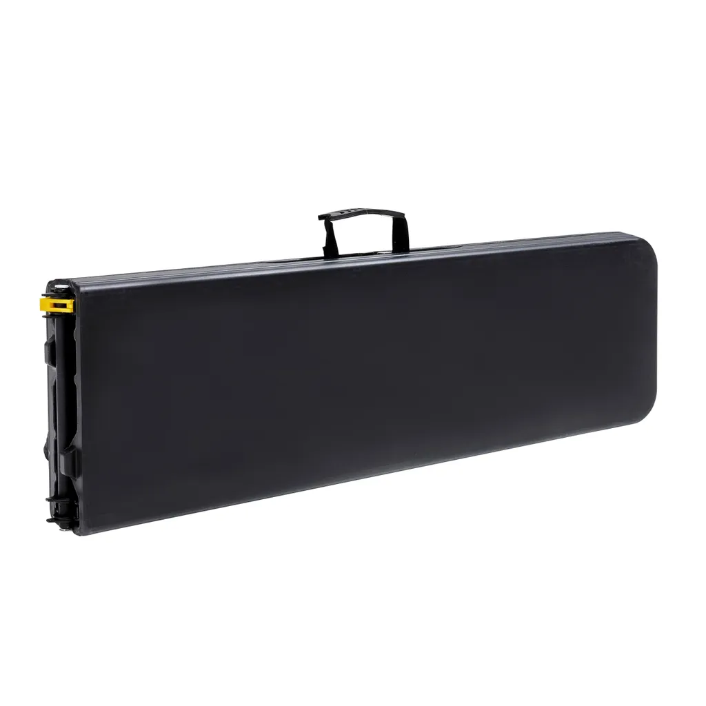 Banc pliant 180cm peu encombrant pour un rangement facile noir