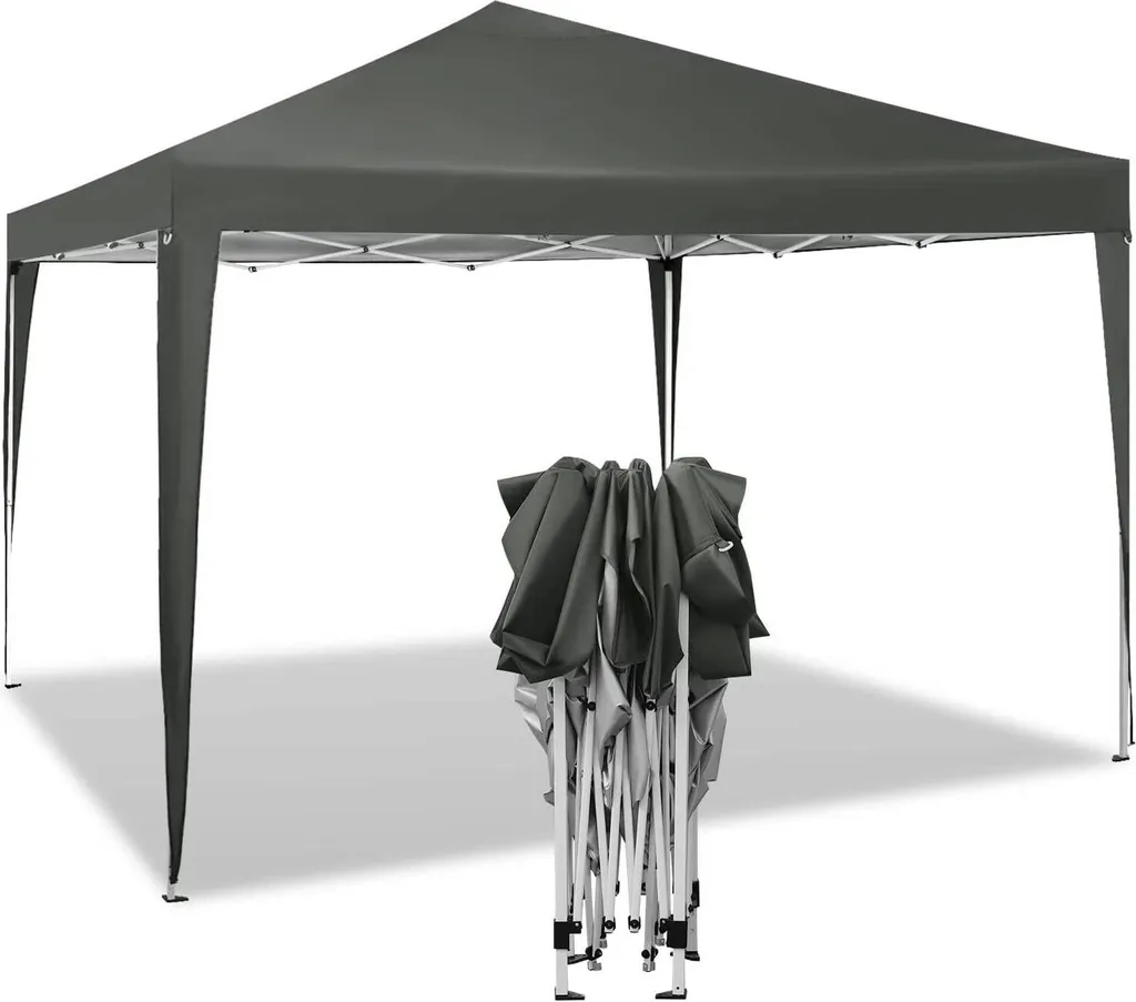 Tente Événementielle 3x3m Imperméable - Pavillon de Réception Ajustable