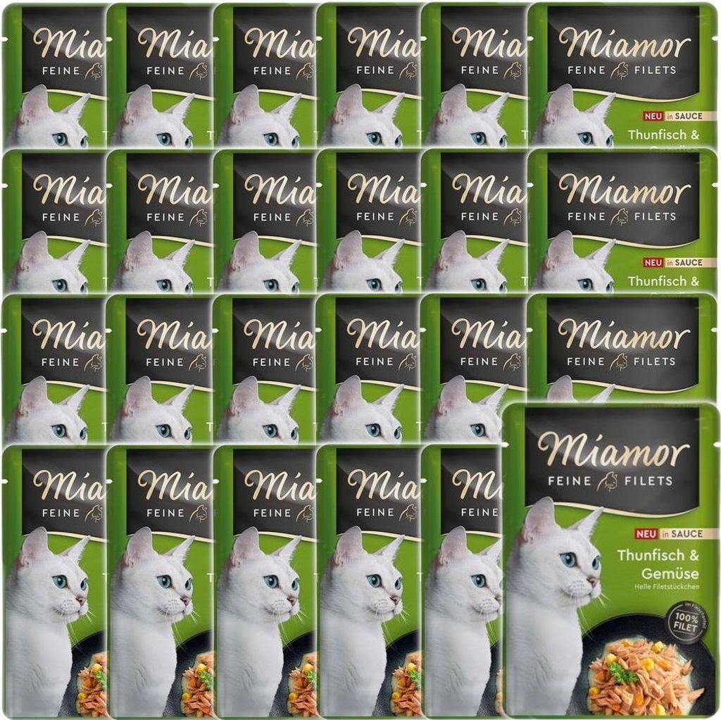 MIAMOR Feine Filets Thunfisch mit Gemüse, Nassfutter für Produktbild 