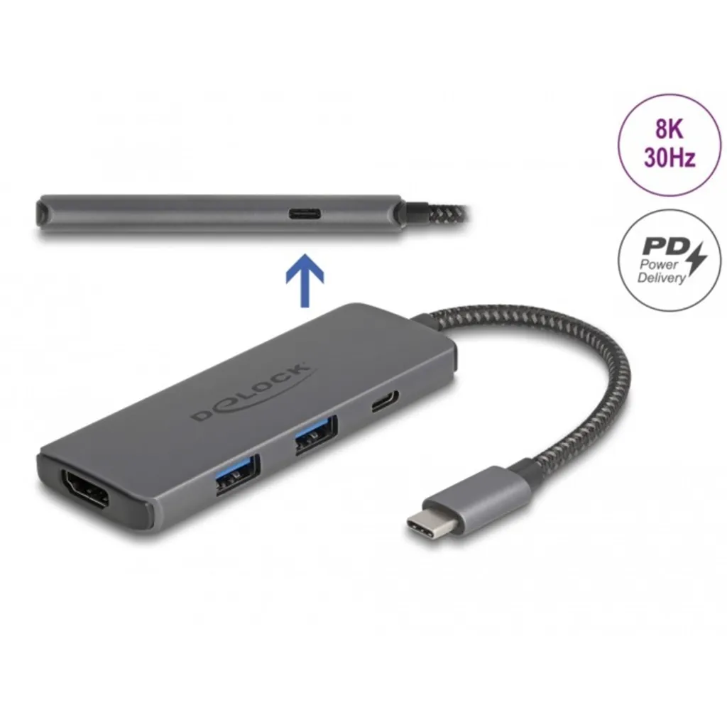 Docking Station USB Type-C 8K HDMI et Hub USB avec Charge Rapide PD 100W Pro