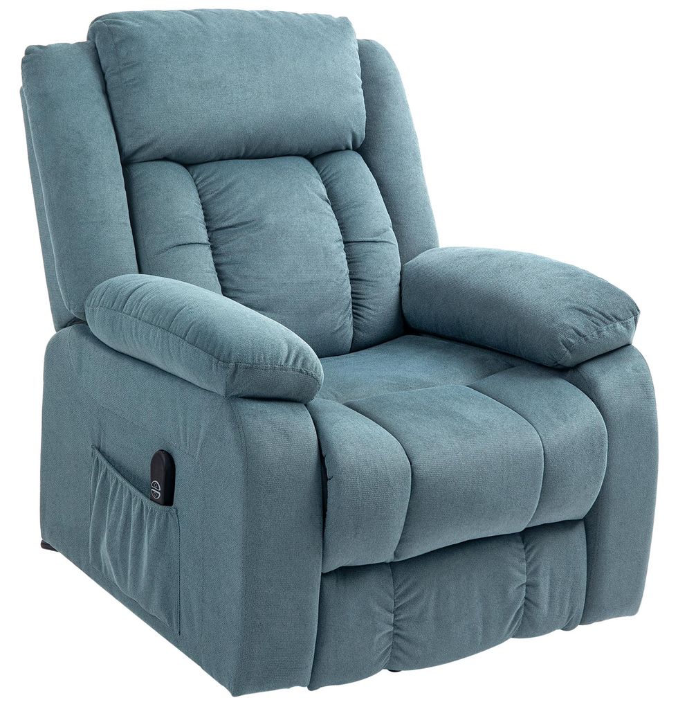 HOMCOM TV-stoel met opstahulp, fauteuil met ligfunctie voor Productafbeelding 