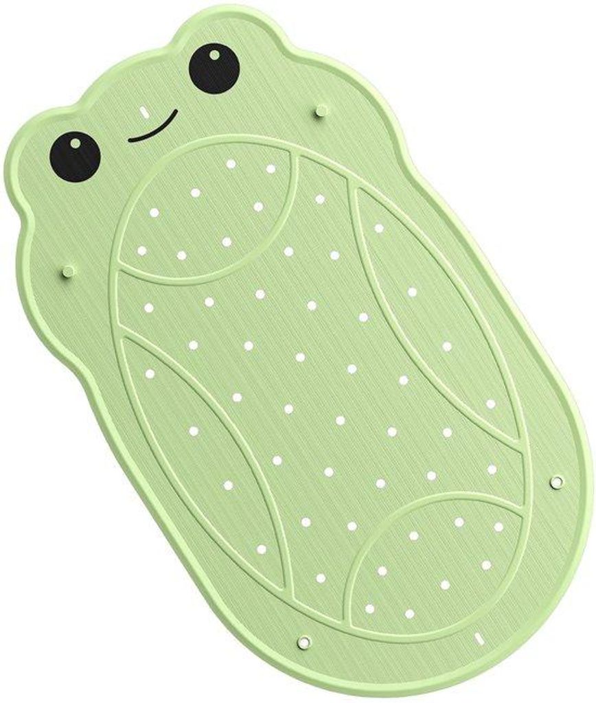 Unyqoos sichere und verspielte rutschfeste Badematte für Kinder mit Froschdesign