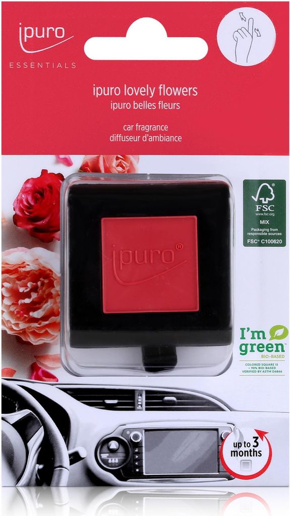 Profumo per auto Ipuro Essentials Car Line fiori deliziosi Immagine del prodotto 