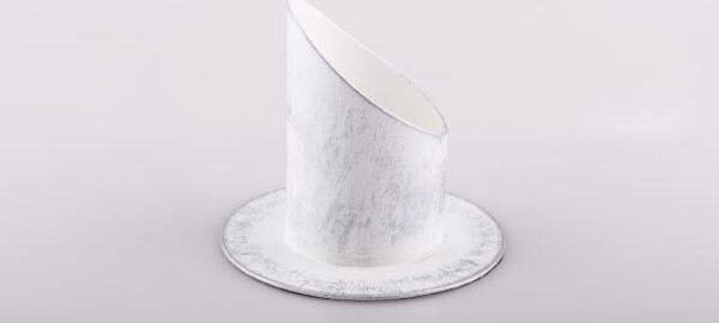 Kerzenleuchter Ø für Kerzen 5 cm Eisen, silber weiß, rund Produktbild 
