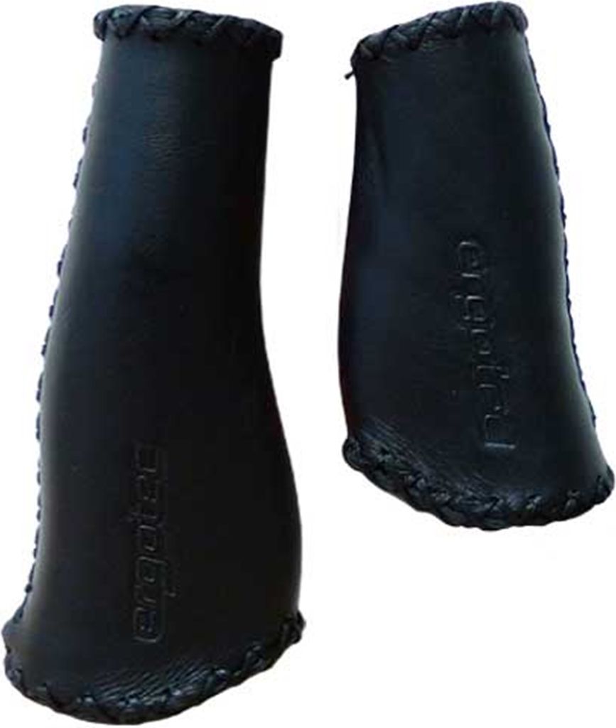 Ergotec Lenkergriffe MONACO Leder/Kraton, Paar, 135/92mm, Produktbild 