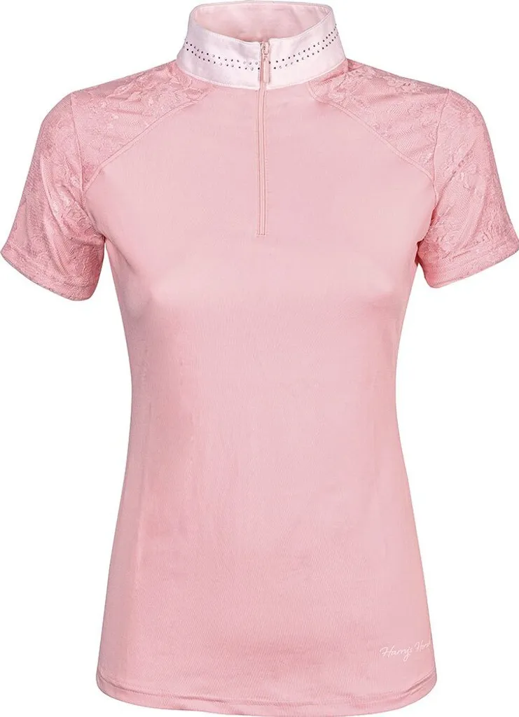 T-shirt Équitation Femme Rose L Harry's Horse Venice à Manches Courtes