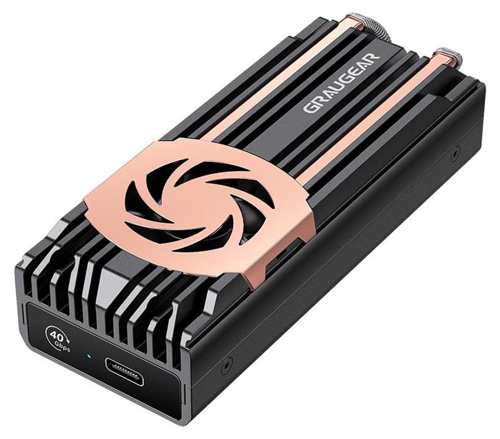 GRAUGEAR G-M2U4-40G-F, SSD-Gehäuse, M.2, M.2, 40 Gbit/s, Produktbild 