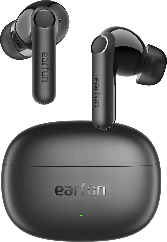 12mm Treiber,Bluetooth 5.4, Tiefer Bass,35 Std. Akku, 4 Mikros ENC Klare Anrufe mit KI, IPX5 Wasserschutz, Bequeme Passform, Schnellladung, EQ per App