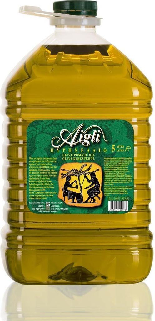 Aigli Olivenöl 5 Liter Oliventresteröl Olio di Sansa griechisches Oliven-Bratöl