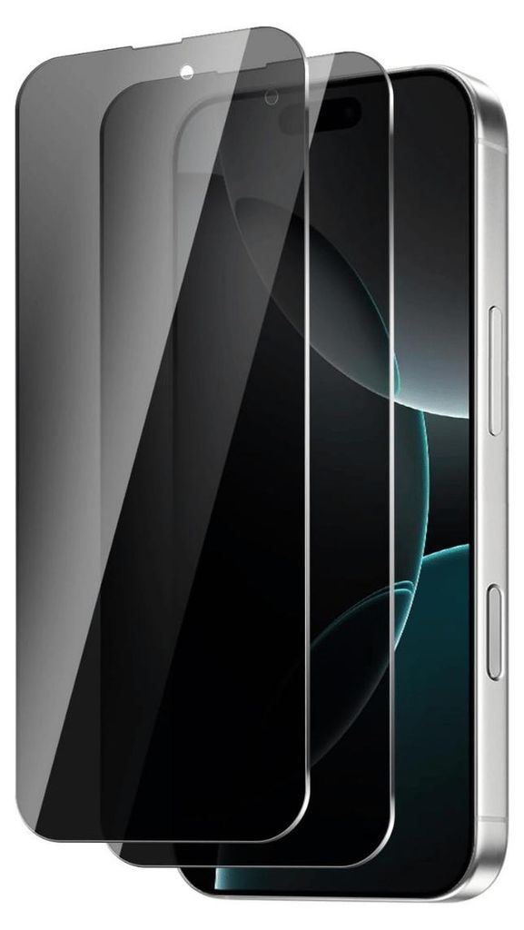 2X Panzerglas für iPhone 16 Pro Max Sichtschutz Blickschutz Produktbild 