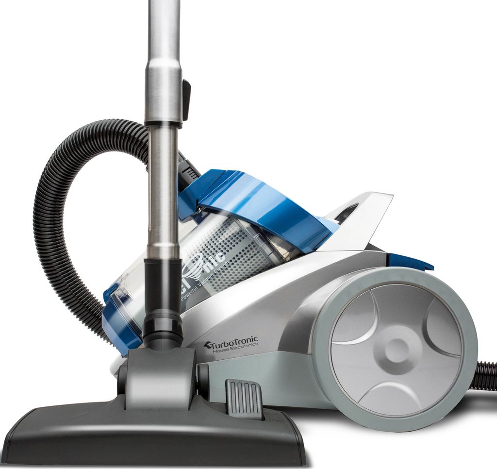 TurboTronic Multi Zyklon Staubsauger - CV04 - leistungsstarker Bodenstaubsauger 22kPa Saugkraft 900W ohne Beutel kleiner Trockensauger für Parkett...