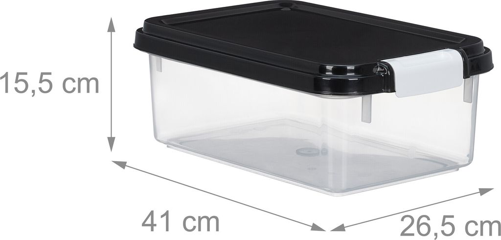 Relaxdays Hundefutter Aufbewahrungsbox 2er Set, 10L und