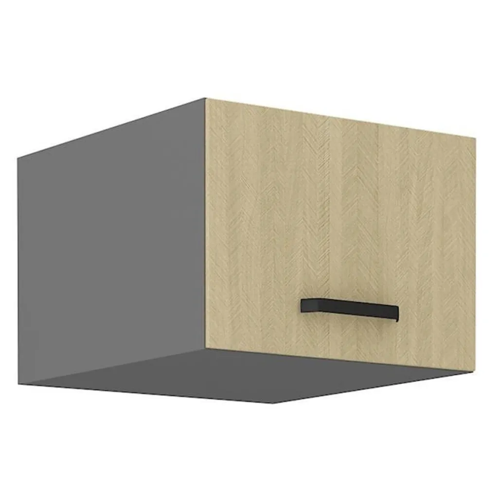 Armoire haute 50 cm MYRIAM anthracite - Solution gain de place murale