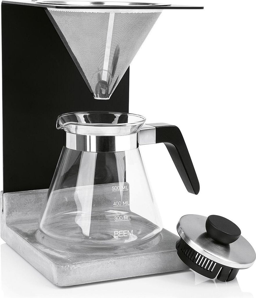 BEEM Koffiezetter Set Pour Over, beton, 500 ml, zwart, Productafbeelding 