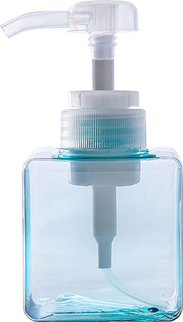 100/250/450 ml Drücken Sie Typ leer transparent mehrere Kapazitäten Lotion Flasche Shampoo Nachfüllbare Aufbewahrungsflasche-Blau ,Größen:250ml