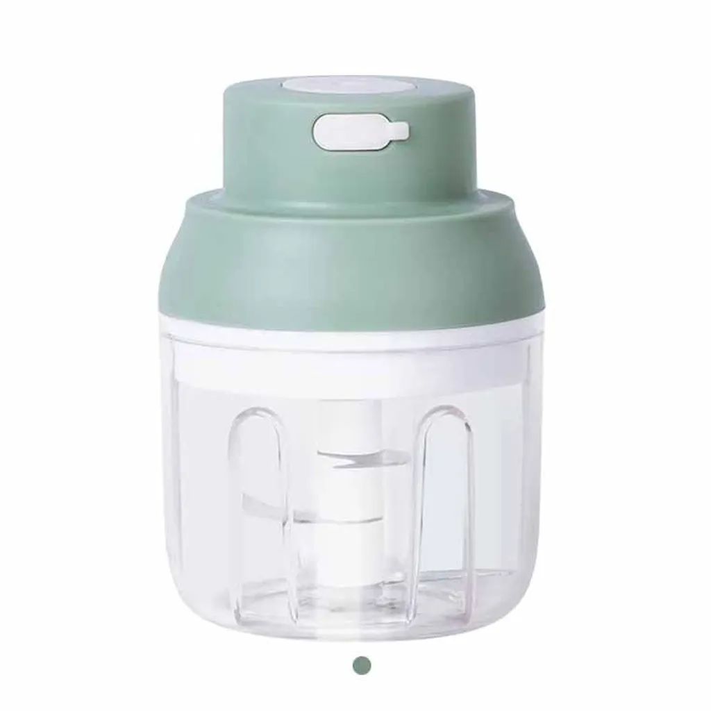 Frullatore Elettrico Kinscoter 250ml Verde - Mini Chopper Ricaricabile