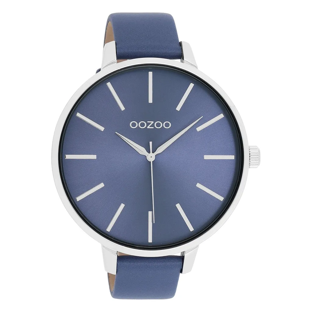 Orologio da polso Oozoo in pelle blu scuro Orologi da donna analogici al quarzo UOC11074
