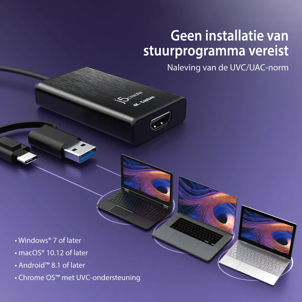 Transformez votre Caméra en Webcam 4K via j5create JVA11-N HDMI USB-C - 12