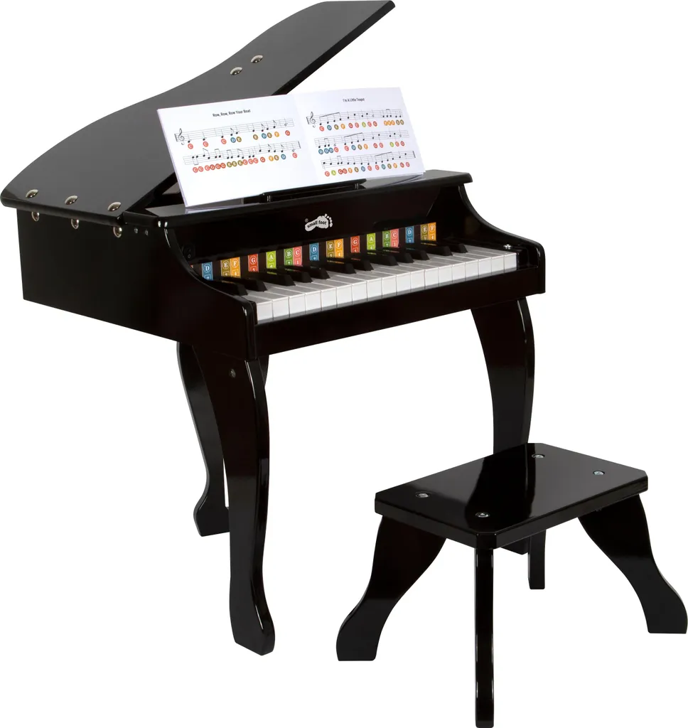 Piano droit jouet pour enfant en bois robuste Small Foot modèle 12622