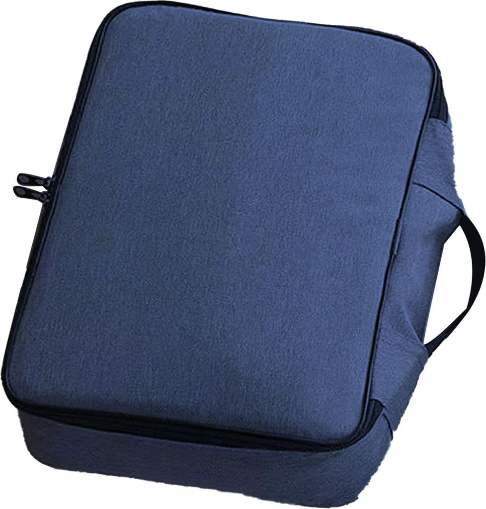 Zertifikat Aufbewahrungstasche Oxford Dokumententasche Mehrschichtige Aufbewahrungstasche Ausweis Tasche mit Safe Code Lock Dunkelblau