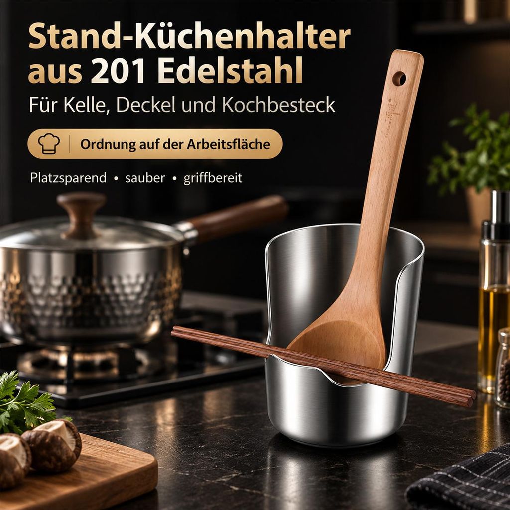 Topfdeckelhalter Küche aus Edelstahl,Deckelhalter mit