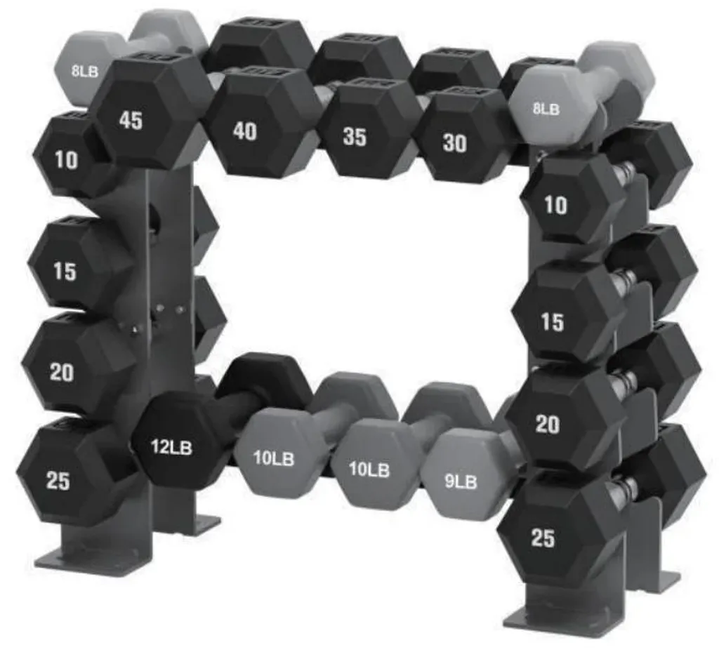Support haltères anti-rayures rack de musculation stable pour sol protégé - 2