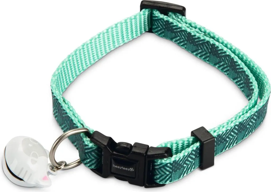 Offerta Collare Gatto Beeztees Geo Nylon Verde Scuro - Affare!