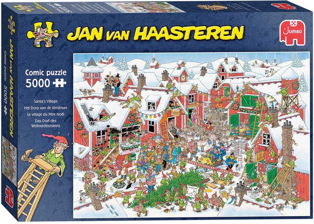 Jan van Haasteren - Villaggio di Babbo Natale - 5000 pezzi Immagine del prodotto 